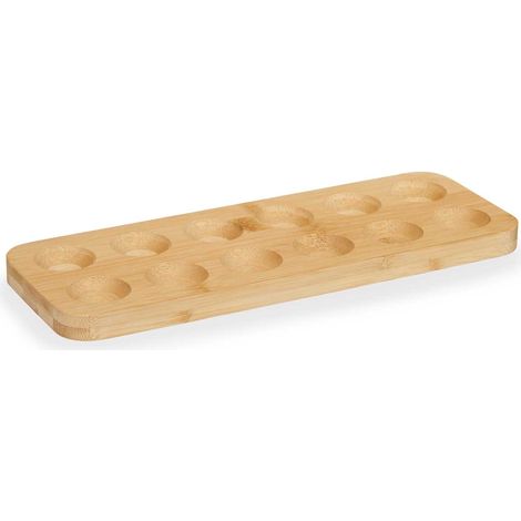 Eierbehälter für den Kühlschrank, aus Bambus, 30 x 11,5 cm