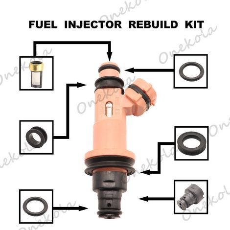 Reparatursatz für Kraftstoffeinspritzdüsen, Dichtung und Filter für Lexus LS400 UCF20 23250-50030 (1/2)