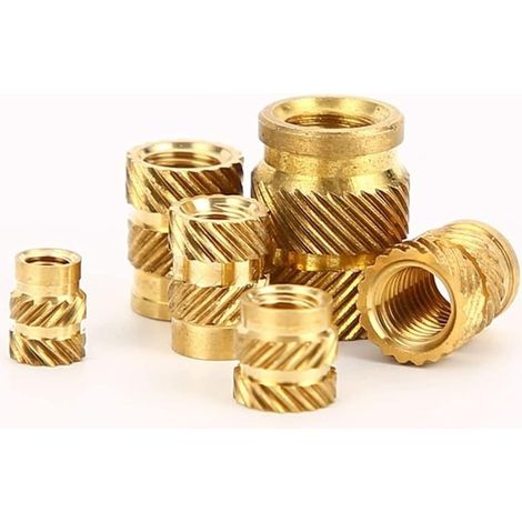 Cornes en bronze antique, métal, écrous à sertir M2/M3/M5, écrou (1/5)