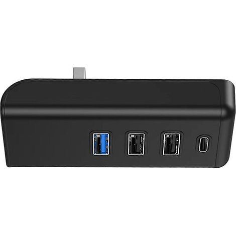 Hub USB 3.0 Type C à 4 ports avec adaptateur pour téléphone de voiture, ordinateur portable et PC Tesla Model 3/Model Y (1/5)