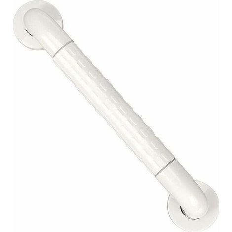 Barre d'appui WC Manche Mural INOX Poignée , XU,de Baignoire Porte Serviette - 400mm (Blanc), produit qualité supérieure, durable et fiable, matériaux sélectionnés , satisfaction garantie - (1/4)