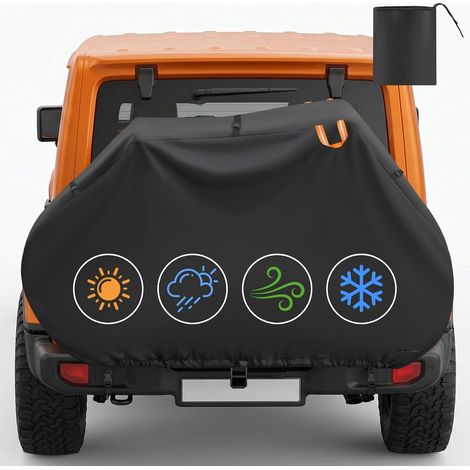 Funda para bicicleta, funda gruesa de tela Oxford 210D para exteriores, resistente al polvo, a la lluvia, a los rayos UV y a la nieve, 200 x 70 x 110 cm. (1/5)