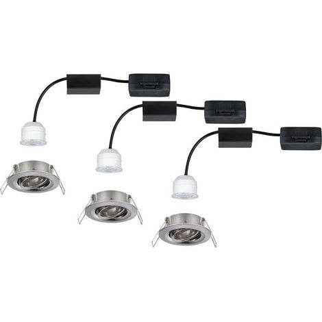 Paulmann 92973 EBL Nova mini Plus Coin LED-Einbauleuchte 3er Set 4.20 W Eisen (1/5)