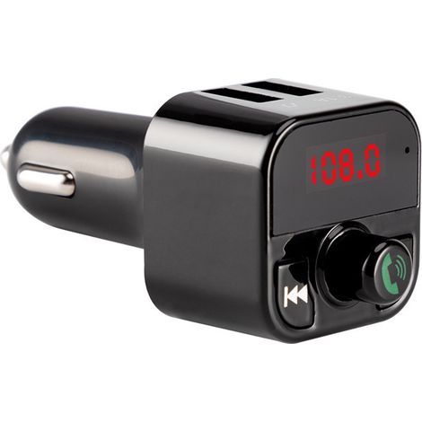 b5 Auto-Bluetooth-MP3-Player, Freisprecheinrichtung, Kfz-Ladegerät, Unterstützung für Speicherkarten/USB-Sticks – Schwarz (1/3)