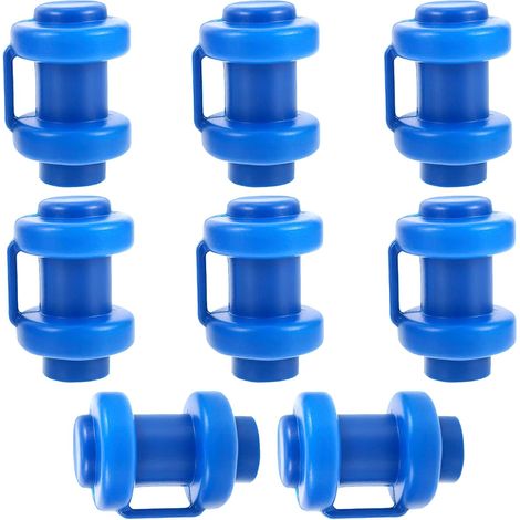Capuchons Poteau Trampoline - bleu - bricolage / sécurité - Lot de 8 pièces (1/5)