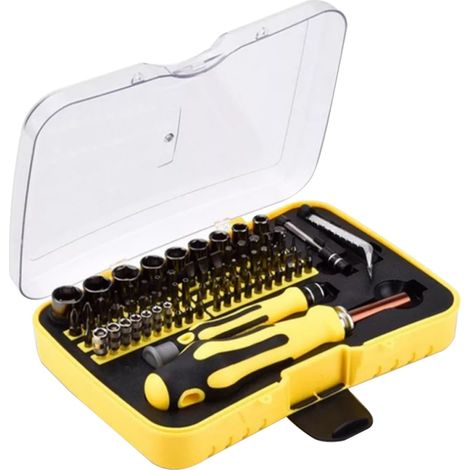 Coffret d'outils pour tournevis à douille et embouts de vissage, outils de réparation et d'entretien pour la quincaillerie domestique (1/5)