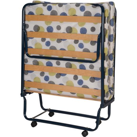 Lit d'appoint pliant avec matelas et sommier 80x190 (1/2)