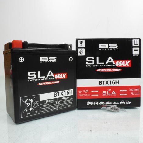 SLA-Batterie BS Battery für Auto YTX16H / 12 V 16 Ah, neu
