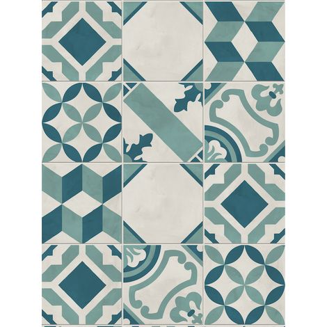 Carrelage sol / mur effet ciment vieilli 20x20 cm TERRA ART MIX O.C (vendu par boite de 1,20m2) (1/5)