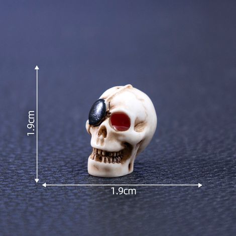 Halloween-Totenkopf-Pärchenfiguren, niedliche DIY-Dekorationen und Accessoires, Miniatur-Tischdekorationen mit Landschaftsmotiven