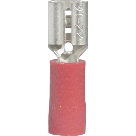 Cosse clip 4.8 mm x 0.5 mm Vogt Verbindungstechnik 3901S 180 ° partiellement isolé rouge 1 pc(s) (1/2)