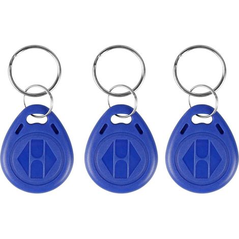 10 x RFID Badges 125KHz modifiable Porte-clés T5577 / EM4305 Inscriptible NFC Token Proximité Transpondeur EM ID Card pour Système d'Entrée de Sécurité Couleur Bleu (1/4)