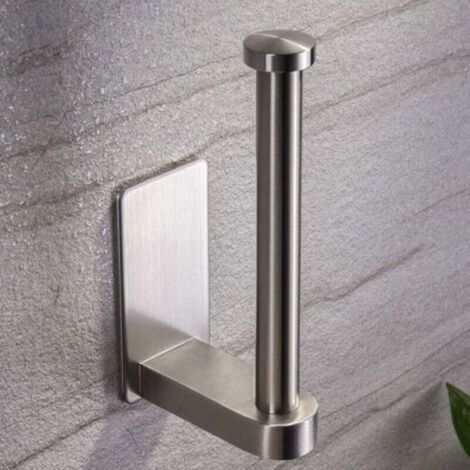 Porte Papier Toilette Auto-adhésif de sans Forage Support de Papier Mural Titulaire de Papier,Porte Rouleau Papier WC en Acier Inox Derouleur Papier (1/4)