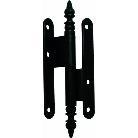 Paumelle à vase rustique N°3 contre coudée Bouvet - Epoxy noir - 140 x 60 x 70 - Droite - 15