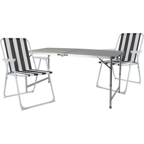 3-teiliges Campingmöbel Set 120x60x58/70cm-MMC330872+2xMPO2600SA (1/4)