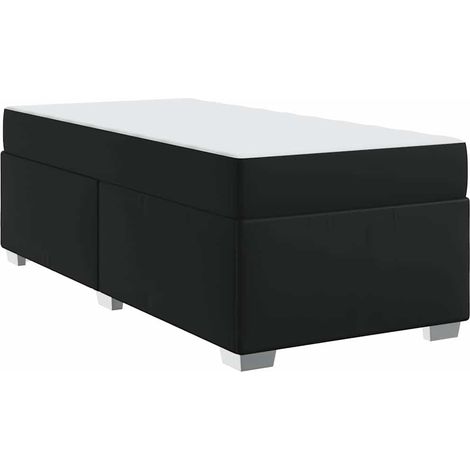 Lit simple,Lit adulte,Cadre de lit Noir 90 x 200 cm Faux cuir CFW1139534 (1/5)