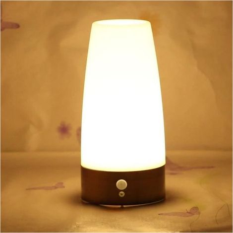 OMABETA Lampe de table LED Lampe intelligente à piles avec capteur de mouvement sans fil lampe de deco eclairage Couleur assortie (1/4)