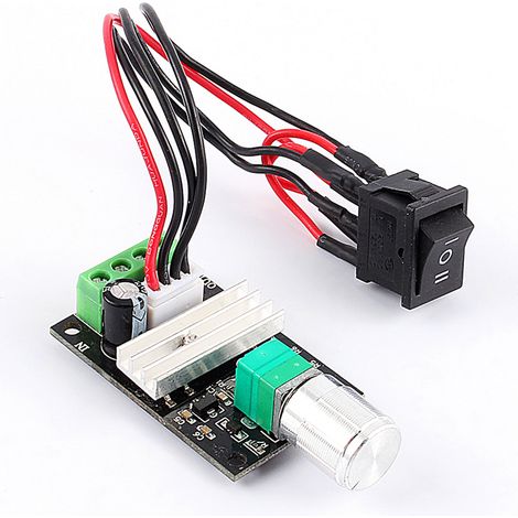 Variateur de vitesse PWM réversible 3A 6‑28V pour moteur DC, régulateur à largeur d'impulsion avec interrupteur
