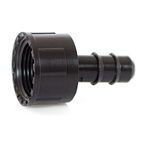 RACCORDO PORTAGOMMA CON GHIERA FEMMINA 3/4" x 16 (1/2)