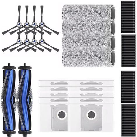 Kit accessoires de rechange compatibles avec les aspirateurs ECOVACS DEEBOT X8 Pro Omni/X8 Omni 28 pices (1/5)