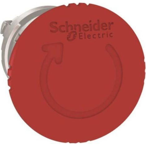 Arrêt D'urgence - Bouton Rouge 40 Mm - Pousser Tourner Pour Déverrouiller - Diamètre Encastrement 22.5 Mm - 1 Pièce (1/3)