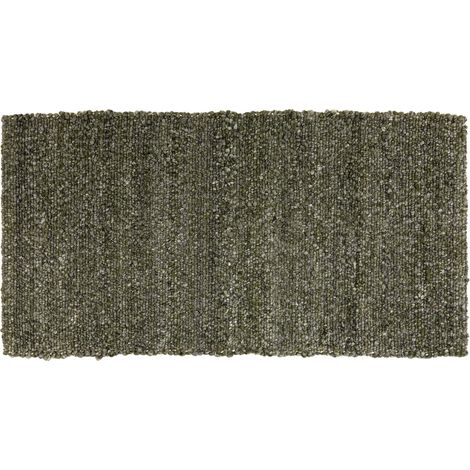 VIVARAISE - Tapis Vivaraise Alma en polyester - Thym, 70 x 140 cm, tissé artisanalement (1/5)