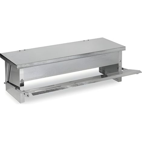 Comedero con Pedal para Aves de Corral - Tolva galvanizada - Protegido el pienso Frente a los roedores - 5 kg (1/2)