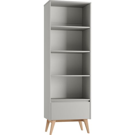 Bibliothèque colonne Pinio Swing Gris et bois (1/3)