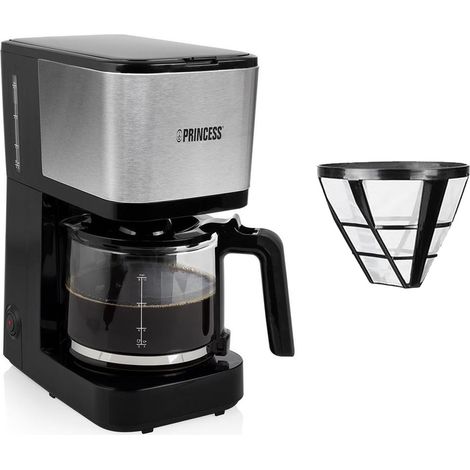 Kaffeemaschine mit Glaskanne für 12 Tassen & 2x Permanentfilter (1/5)