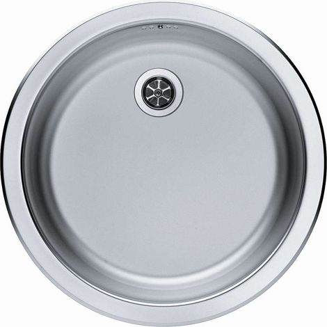 Alveus Form - Lavello diametro 45 cm, scarico 6 cm, acciaio inox 1008987