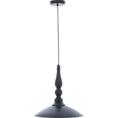 Premier Housewares Chandelier / Ceiling Light Large Black And Gold Pendant Lights For Ceiling / Hallway / Living Room Robust Metal Hanging Lighting For Halls / Bedroom 39 x 168 x 39 (1/5)