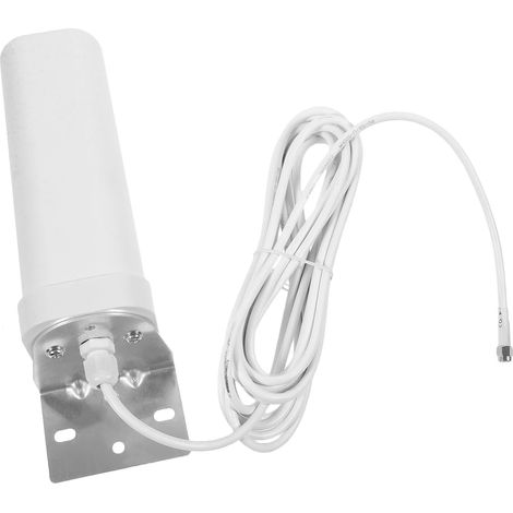Antenna omnidirezionale 4G/3G ad alto guadagno per uso interno ed esterno, supporta la gamma di frequenza completa 698-2700 MHz, realizzata in metallo e plastica, 16-18 dBi (1/5)