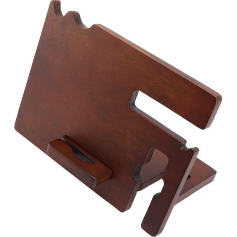 Multifunktionale Dockingstation aus Holz für Handy, Uhr, Brille, Schlüssel und Schmuck. Ablage für den Schreibtisch. (1/5)