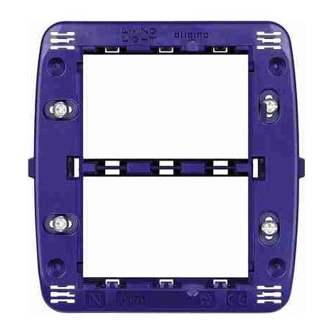 BTILN4726 Supporto 3+3 moduli per placche quadre Livinglight e Living International - fissaggio con viti