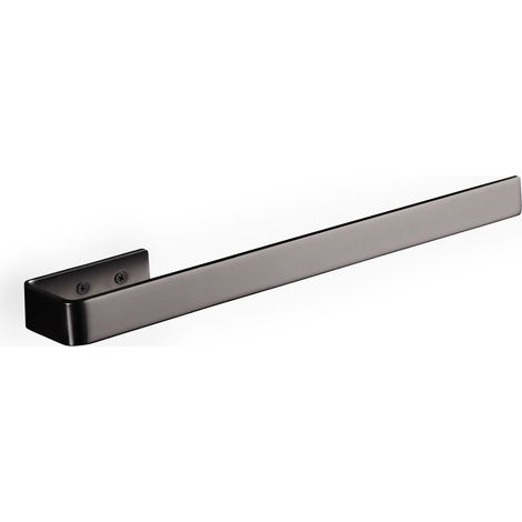 BERNSTEIN - Toallero de acero inoxidable para montaje en mueble de baño 39cm - HH39 - Gun metal Gunmetal (1/2)