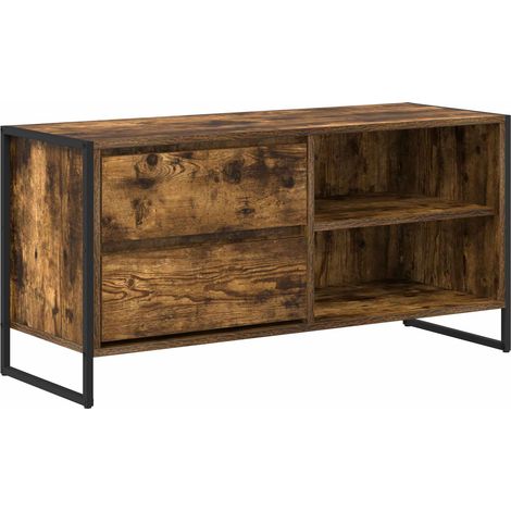Maison Exclusive - Mobile TV Quercia Fumosa 100 x 36 x 49,5 cm Legno multistrato