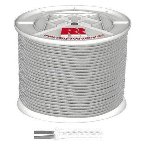 Cuerda elÁstica 08mm pp/pl int. latex blanca 100mt rombull (1/4)
