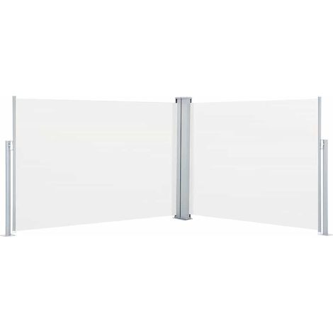 Auvent latéral rétractable Crème 120 x 1000 cm (1/5)