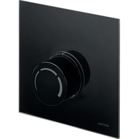 -Abdeckung mit Handrad Echtglas schwarz, für Unibox RTL (1/5)