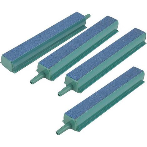 Dailygoods Pawfly Confezione da 4 bastoncini diffusori d'aria per acquario, 10 cm, con base in plastica, diffusore di ossigeno quadrato per pompe ad aria nano, secchielli piccoli (1/5)