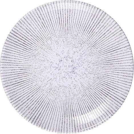 Assiette plate ronde ornée porcelaine 27 cm Diamantina Maxforce. (1/2)