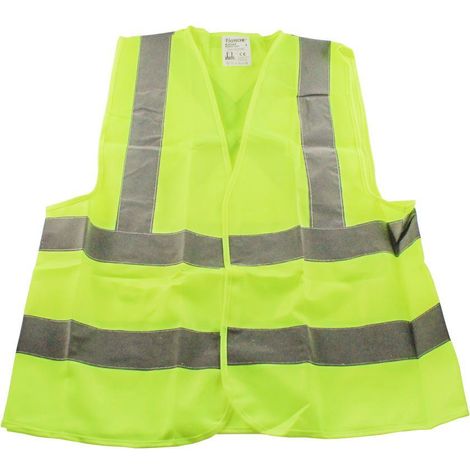 HOTECHE chaleco poliester reflectante homologado , Este chaleco reflectante de alta visibilidad está diseñado para ofrecer máxima seguridad en entornos laborales, deportivos o de e (1/3)