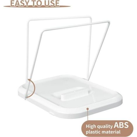 Porte-Couvercles - Support Planches À Découper - Organiseur Cuisine - 19,1 x 16 x 14,5 cm - ABS - 1 Pièce (1/4)