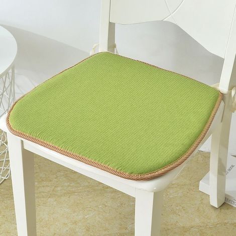 Coussins d'assise rectangulaires 44x40 cm Lot de 2 Coussins de Chaise lavables antidérapants Coussins de Jardin et de Banc Confortables,vert (1/2)