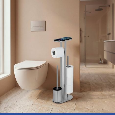 WC-Ständer 4in1 WENKO OREA mit Ablage für das Telefon