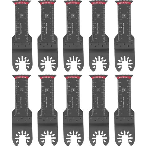 GARRYFIZH Lames de scie oscillantes universelles (1,25 po, 31 mm), lot de 10, pour couper le métal, le bois et le plastique