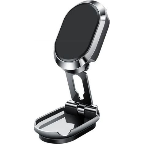 Support magnétique de téléphone pour Voiture métal Multifonctionnel Aimant Rotation 360° Support de téléphone de Bureau pour écran de Tableau de Bord Compatible avec Tous Les téléphones (1/4)
