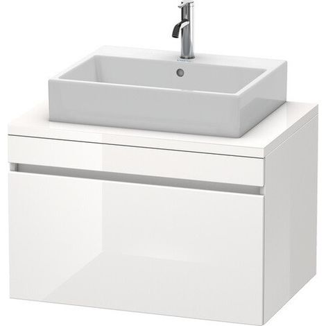 Consola base DURASTYLE 512x800x548mm nogal oscuro / blanco mate