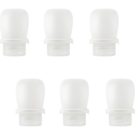 6 Pcs Food Grade Silicone Dispenser Bottles, Leakproof Mini Bag Dispenser for Sauces, Dressings, Skincare and Cosmetics, Reusable Travel Containers (1/5)