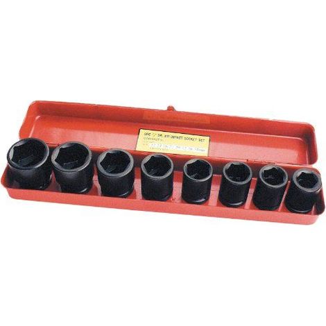 (7) Jgo.de 8 llaves vaso de golpe, 3/4",26-38 mm (1/2)
